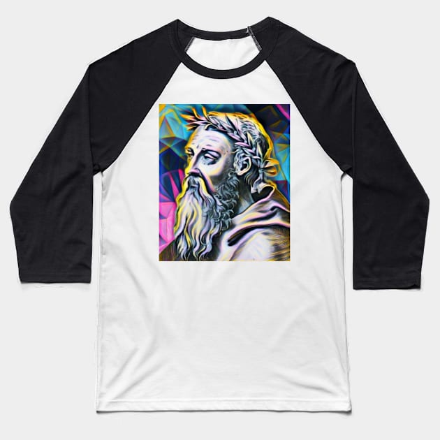 Heraclitus Portrait | Heraclitus Artwork 9 Baseball T-Shirt by JustLit